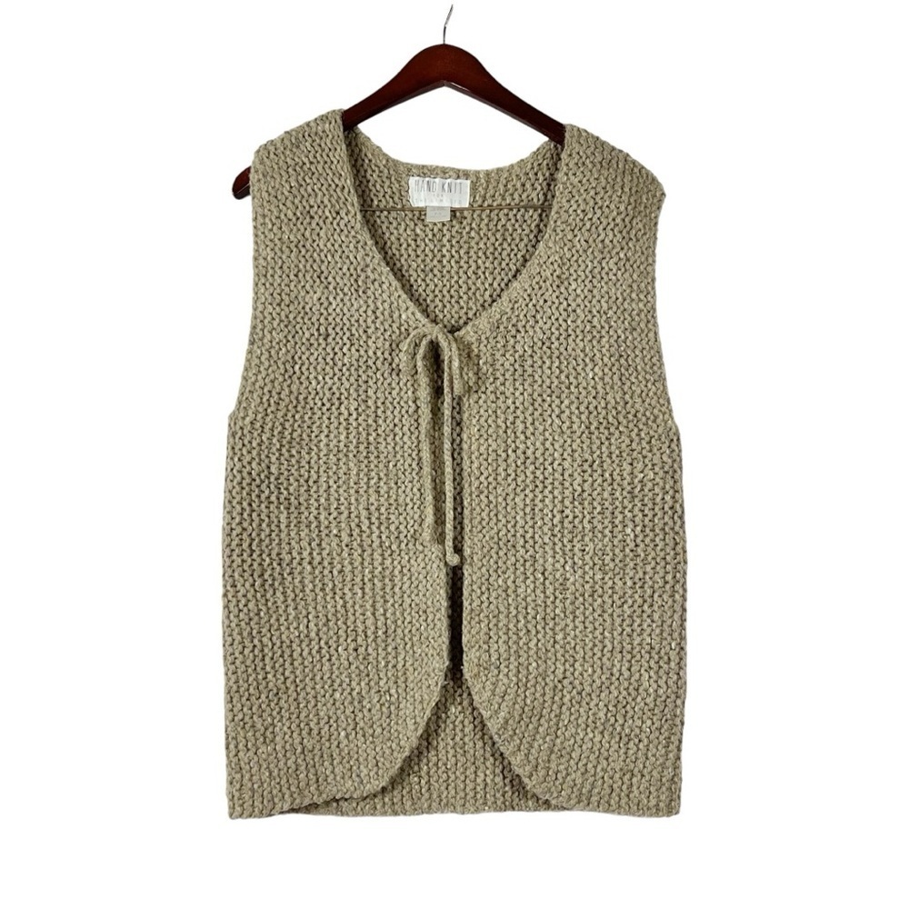 The Limited vintage crochet vest light brown size P/small